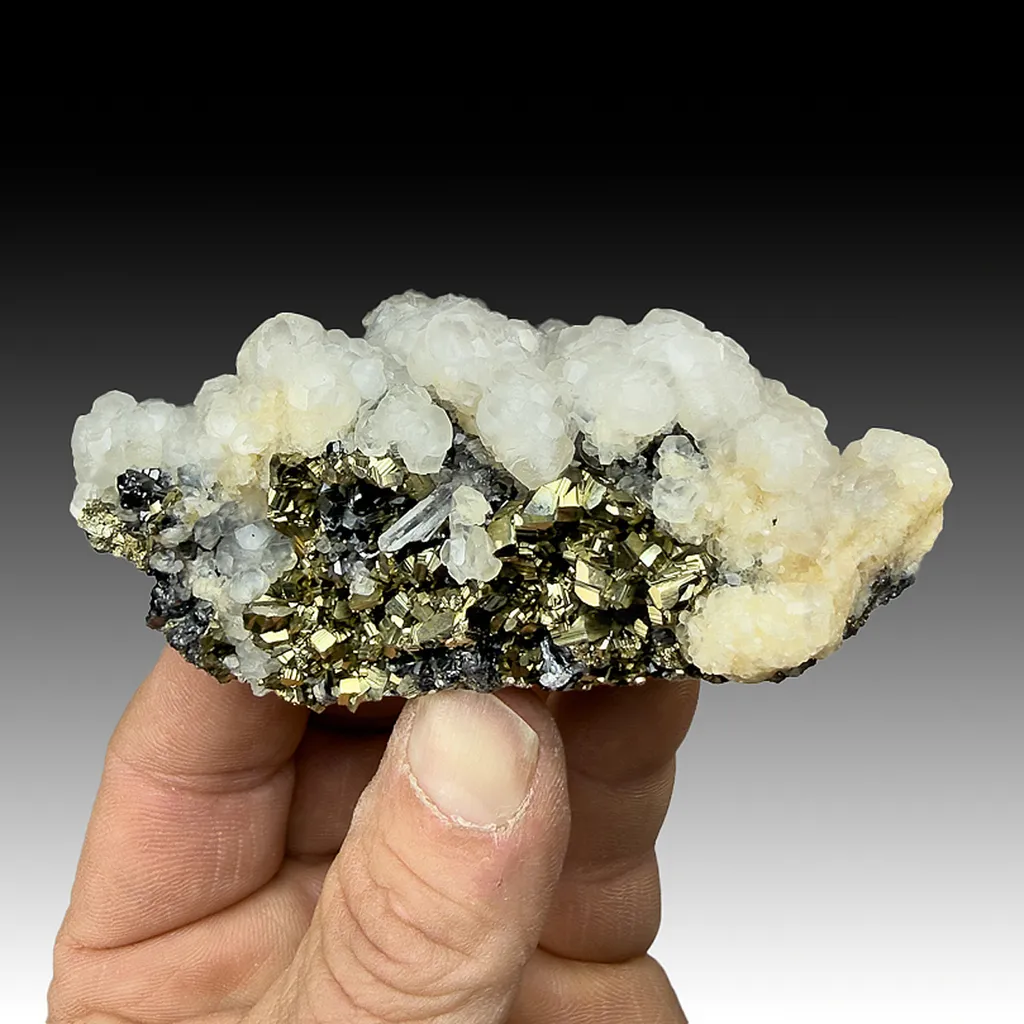 Calcite with Pyrite, Sphalerite image
