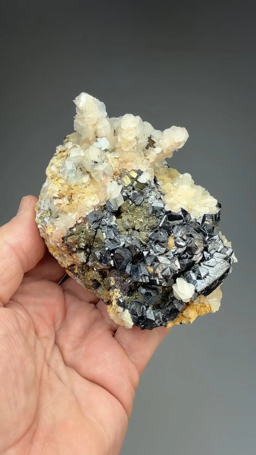 Calcite with Pyrite, Sphalerite - image 2