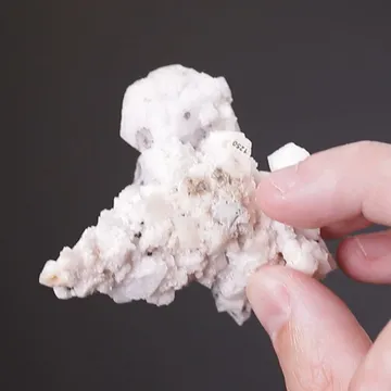 Calcite with Pyrolusite