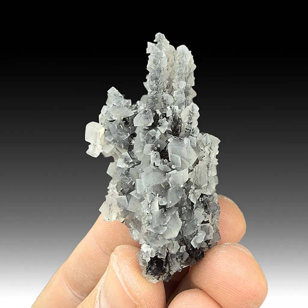 Calcite with Pyrolusite image