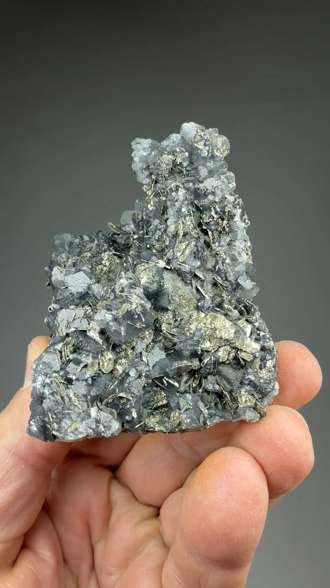 Calcite with Pyrrhotite, Jamesonite - image 2