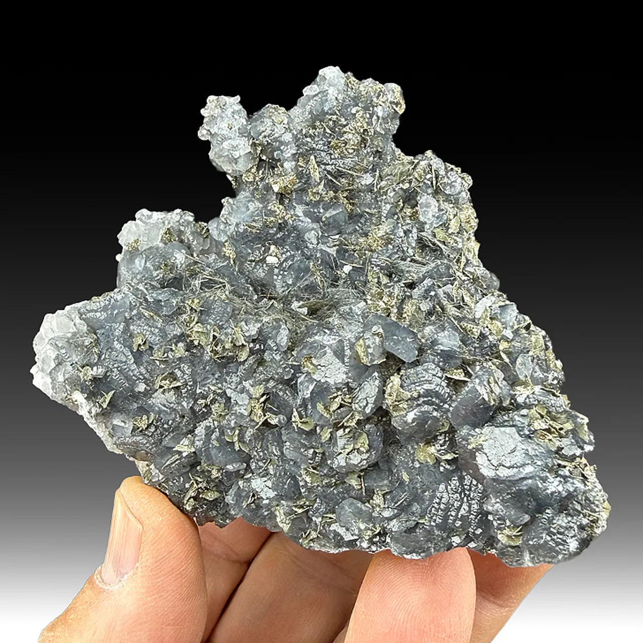 Calcite with Pyrrhotite, Jamesonite - image 1