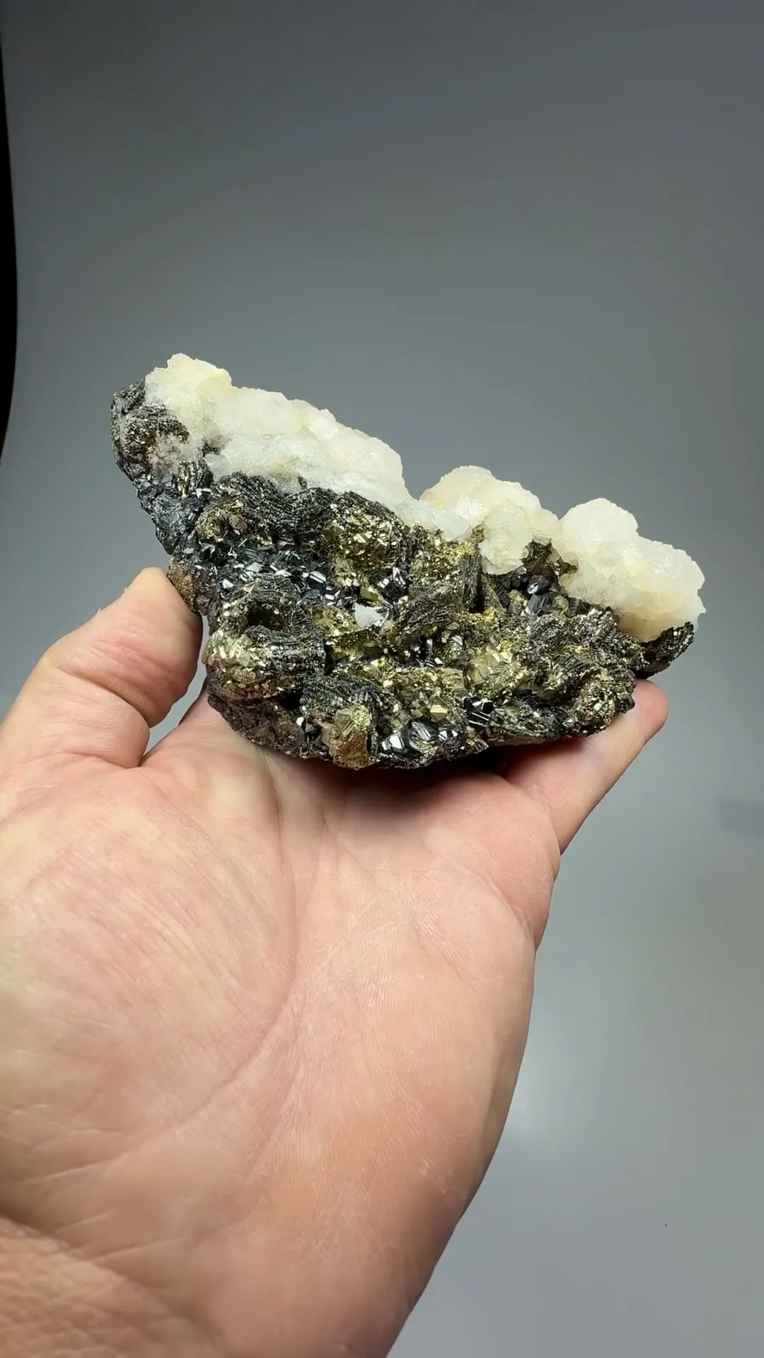 Calcite with Pyrrhotite, Pyrite, Sphalerite - image 2