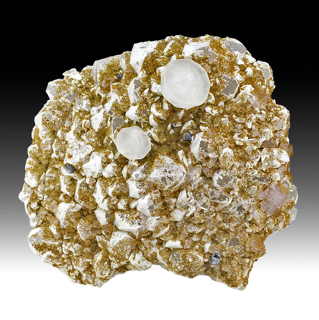 Calcite with Quartz, Fluorite image