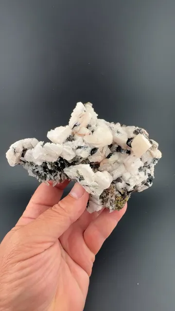 Calcite with Quartz, Hematite