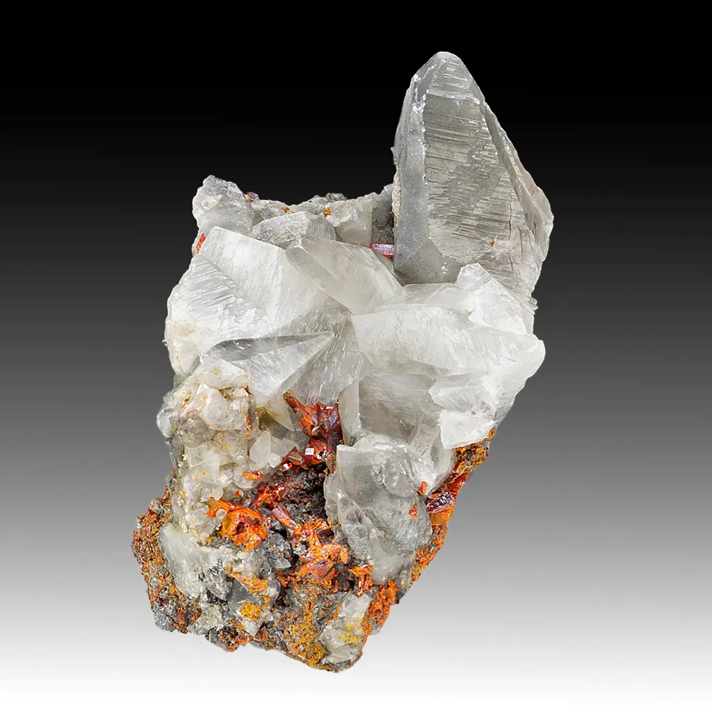 Calcite with Realgar image