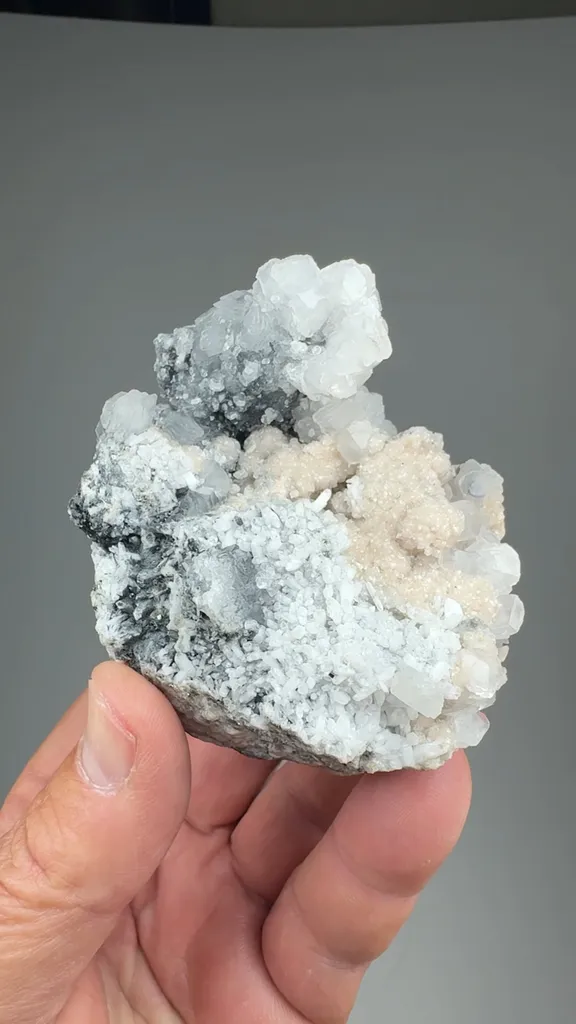 Calcite with Rhodochrosite, Quartz - image 2