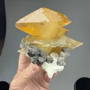 Calcite with Sphalerite, Celestine (barian rich), Fluorite - image 2