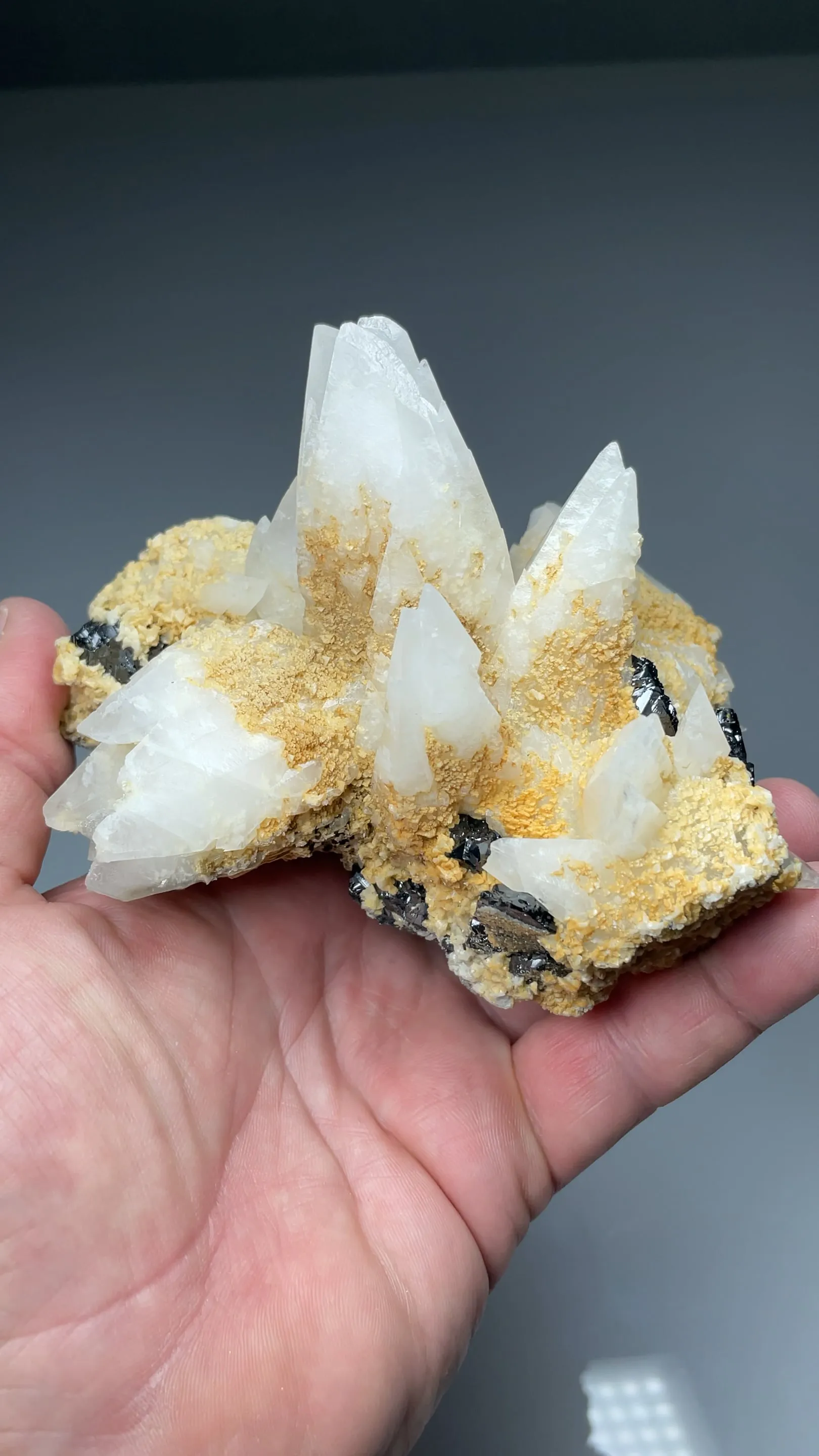Calcite with Sphalerite, Dolomite - image 3