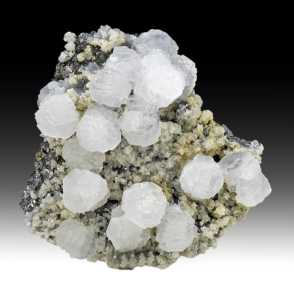 Calcite with Sphalerite, Dolomite, Quartz image