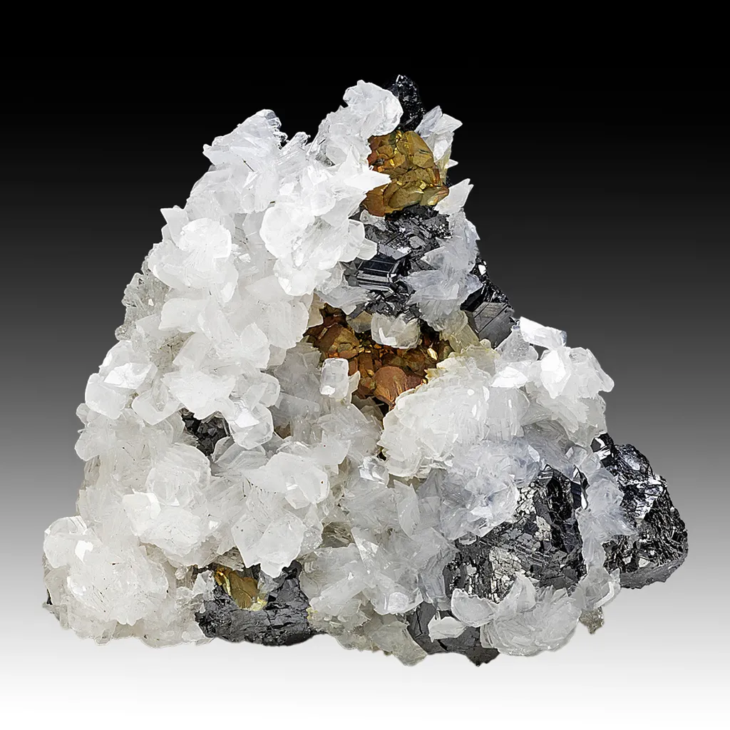 Calcite with Sphalerite, Pyrite image
