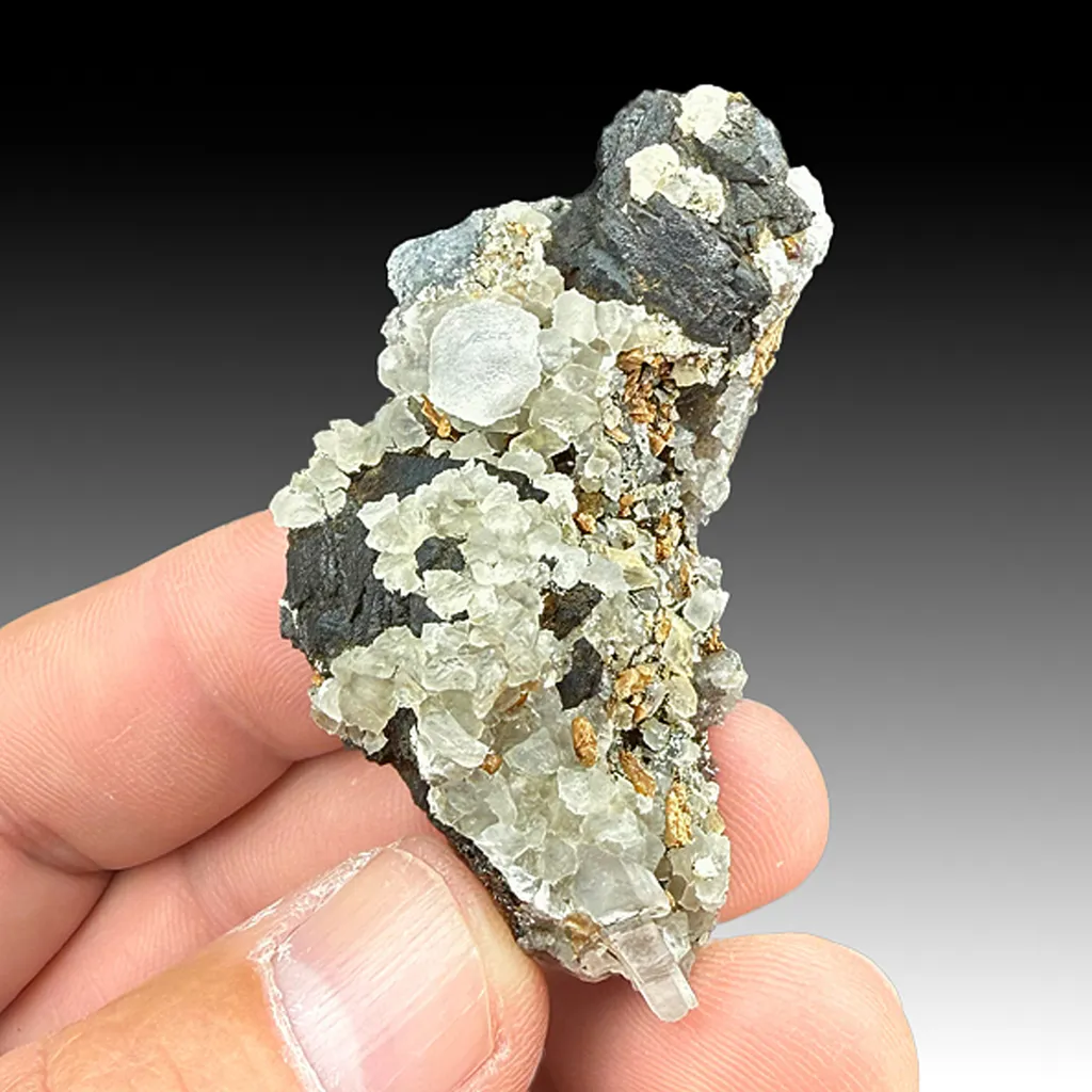 Calcite with Sphalerite, Quartz image
