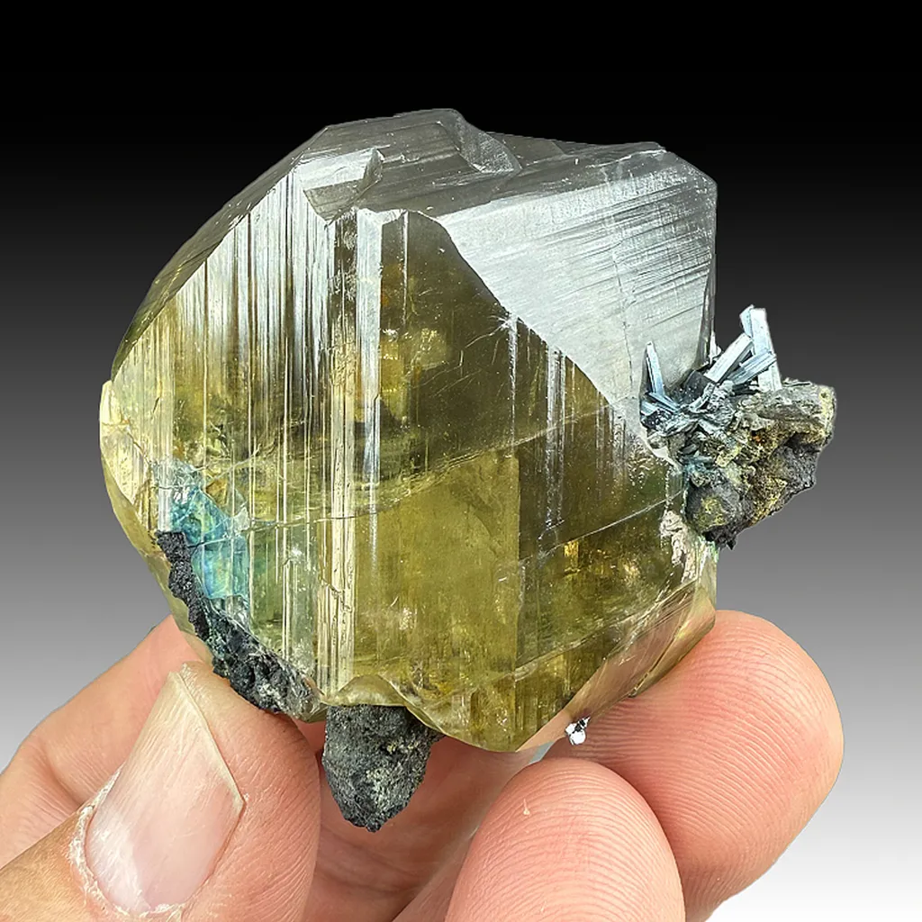 Calcite with Stibnite image