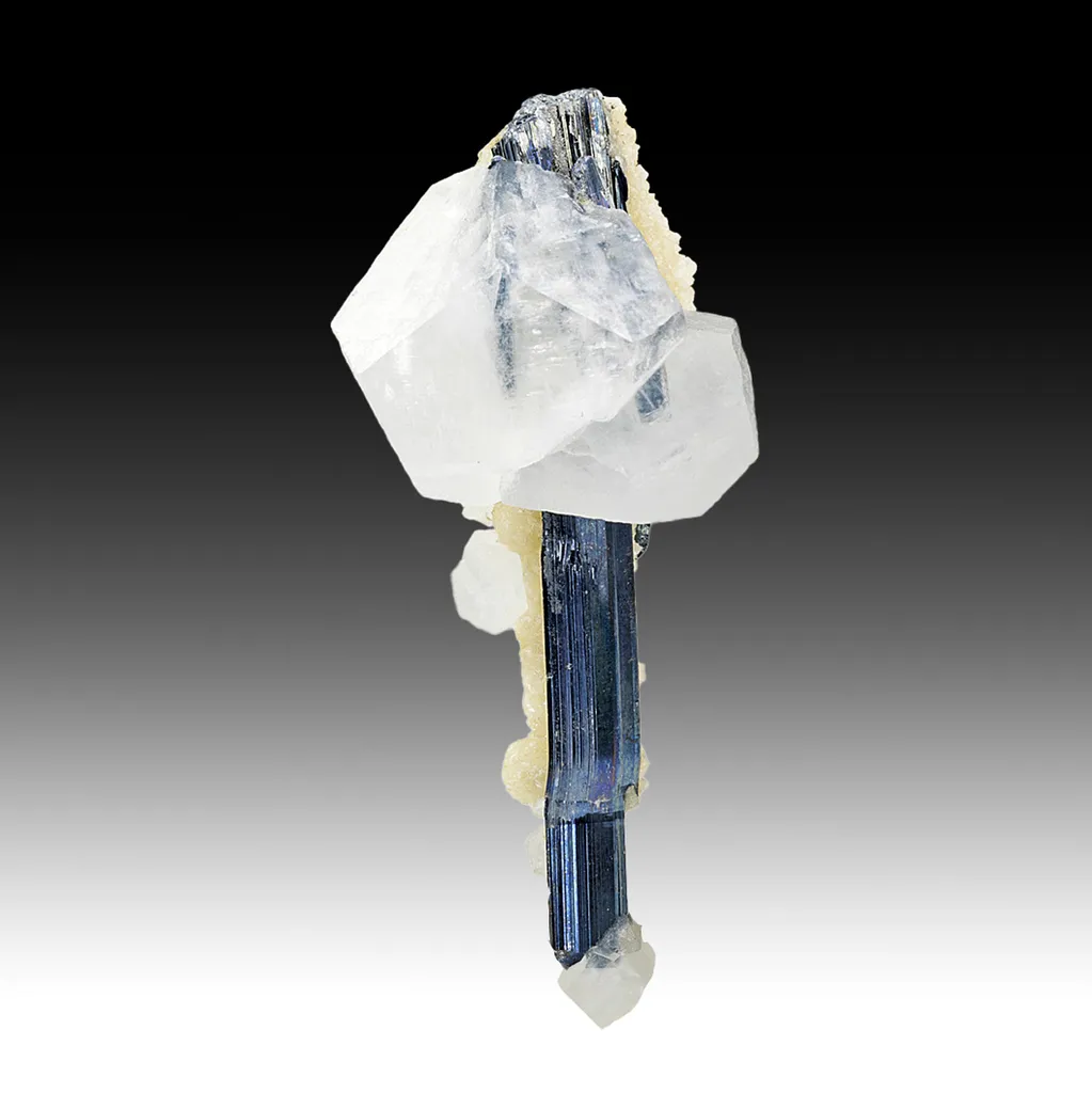 Calcite with Stibnite image