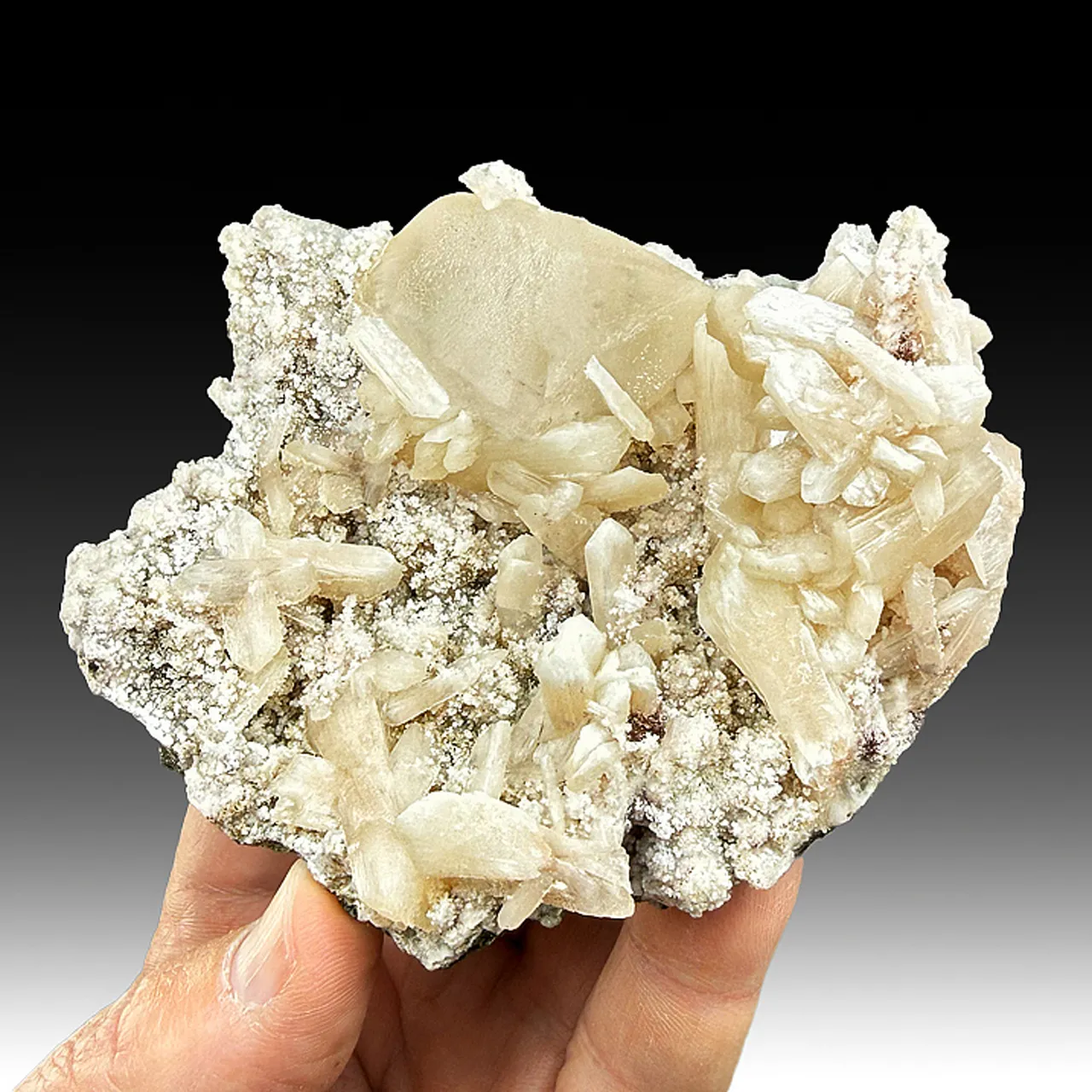 Calcite with Stilbite - image 1