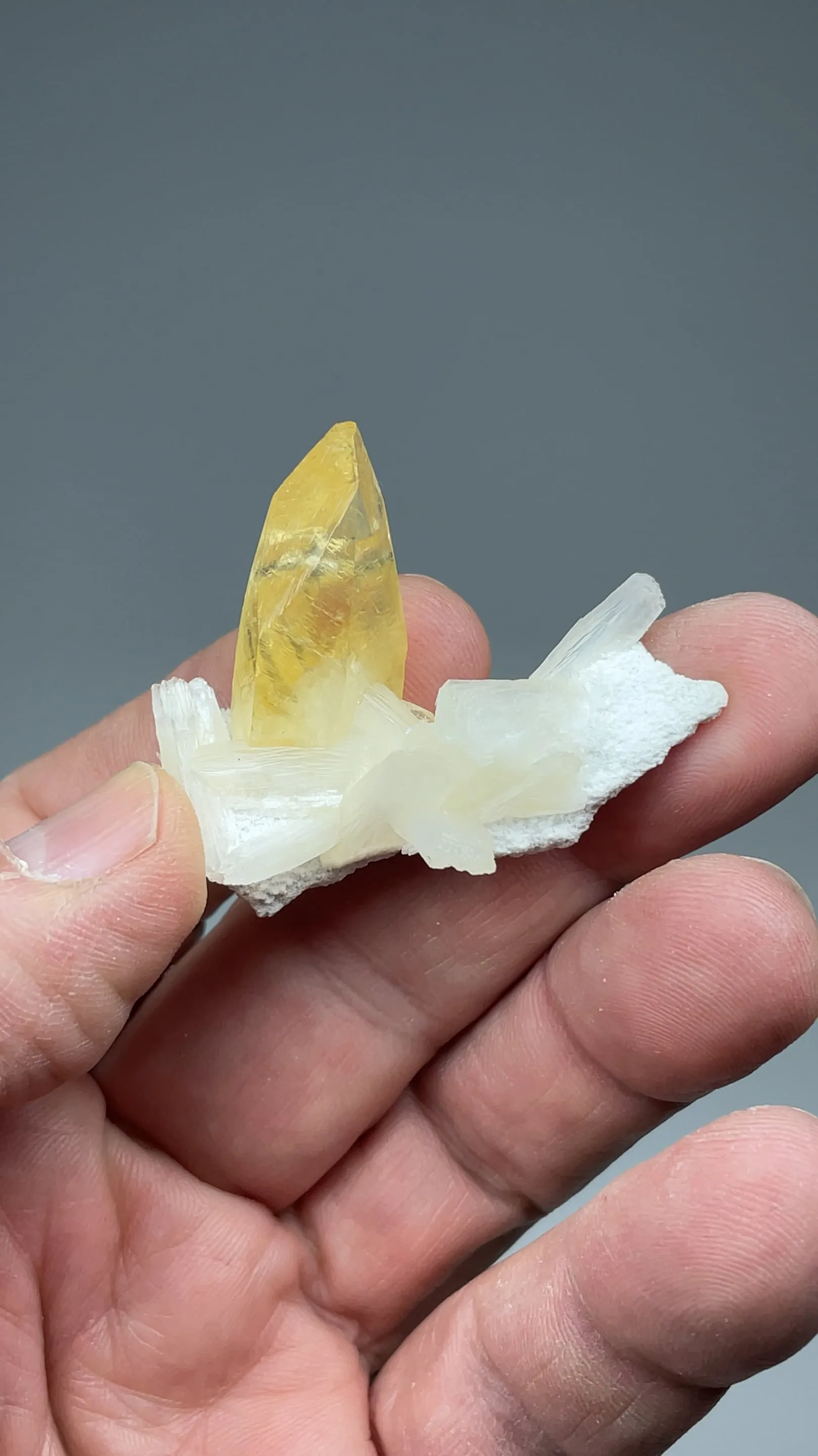 Calcite with Stilbite - image 2