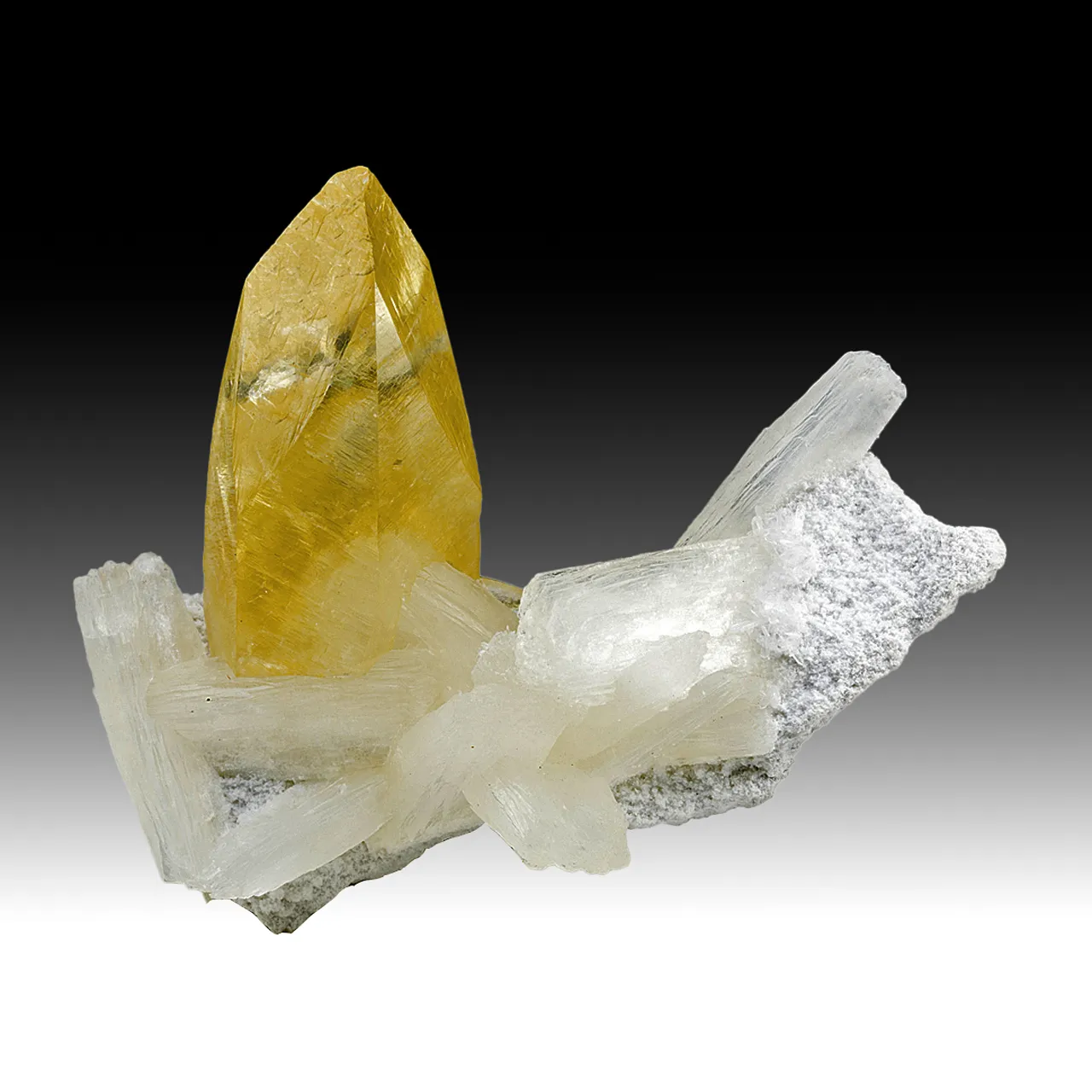 Calcite with Stilbite - image 1