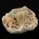 Calcite with Stilbite and Chalcedony Natural Mineral Specimen - image 5