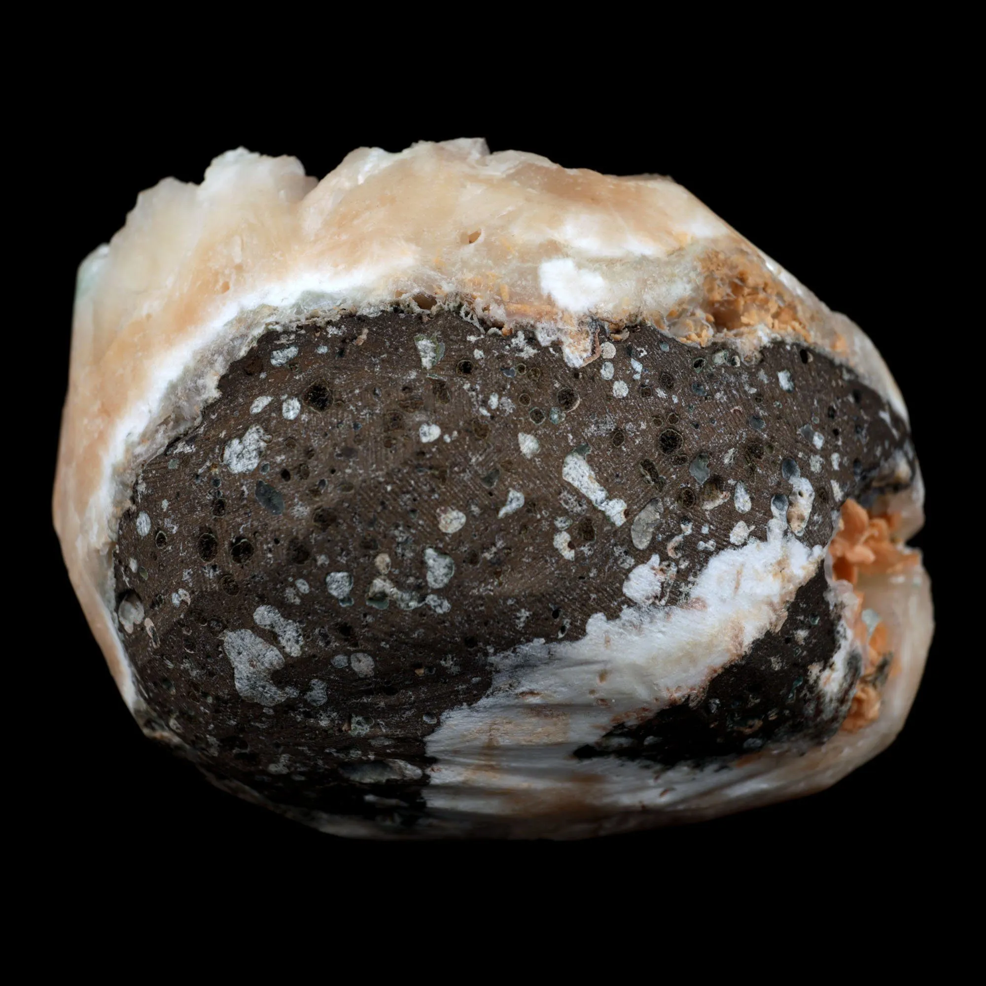 Calcite with Stilbite Apophyllite Geode Natural Mineral Specimen - image 6