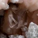 Calcite with Stilbite Apophyllite Geode Natural Mineral Specimen - image 5