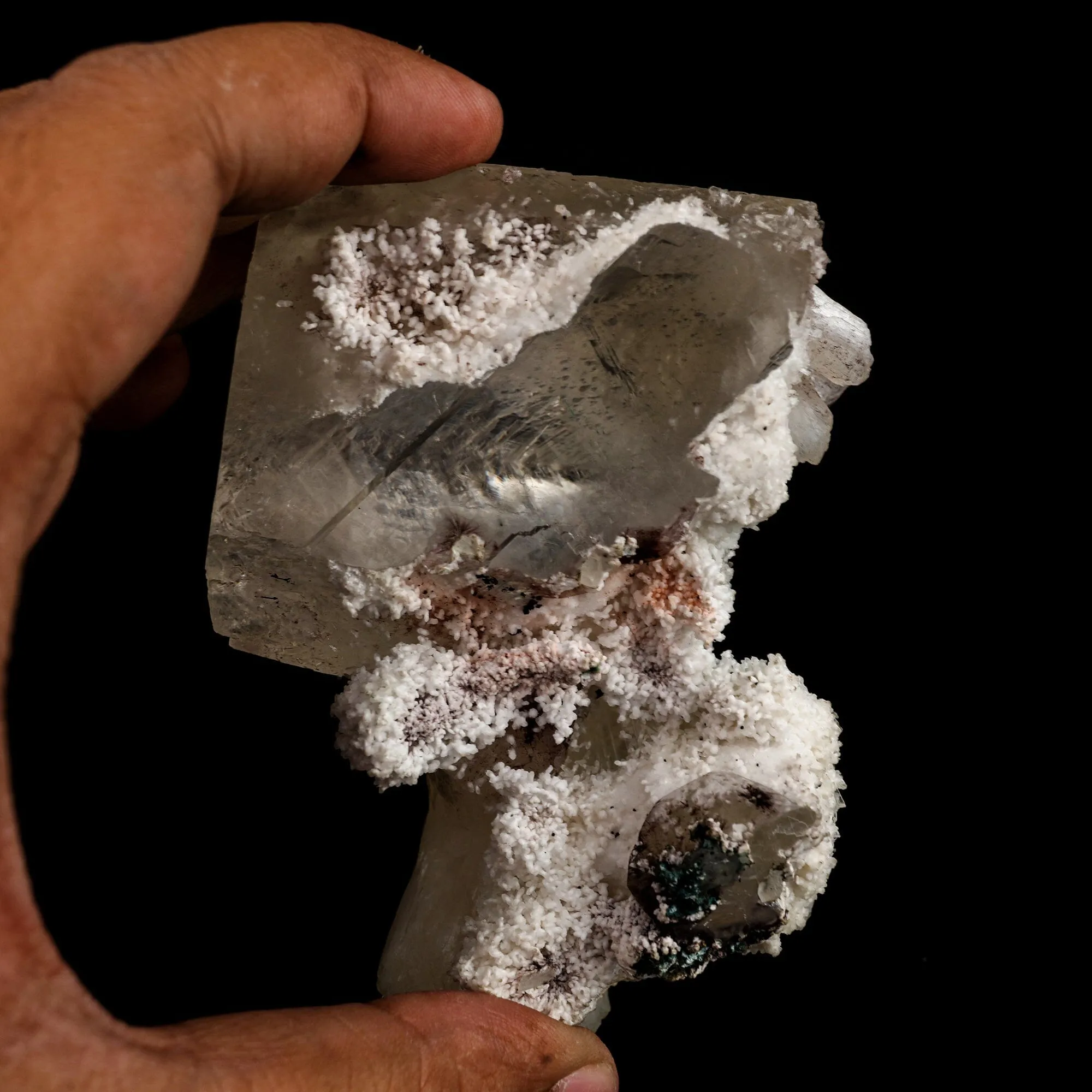 Calcite with stilbite Bow Natural Mineral Specimen - image 4