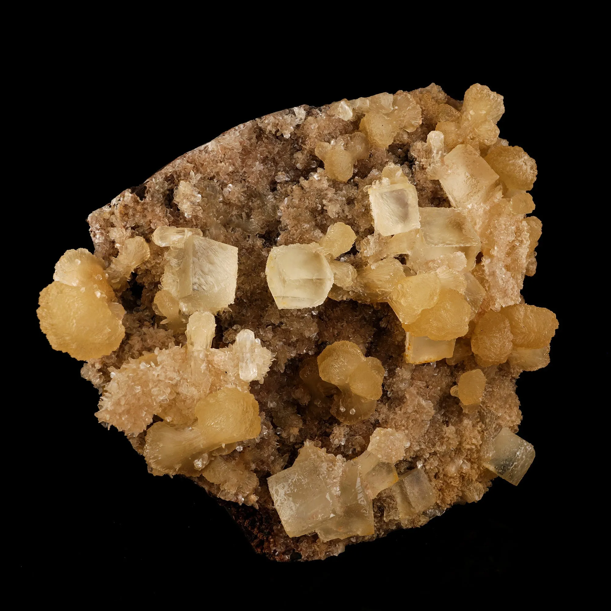 Calcite with Stilbite Free Standing Natural Mineral Specimen - image 3