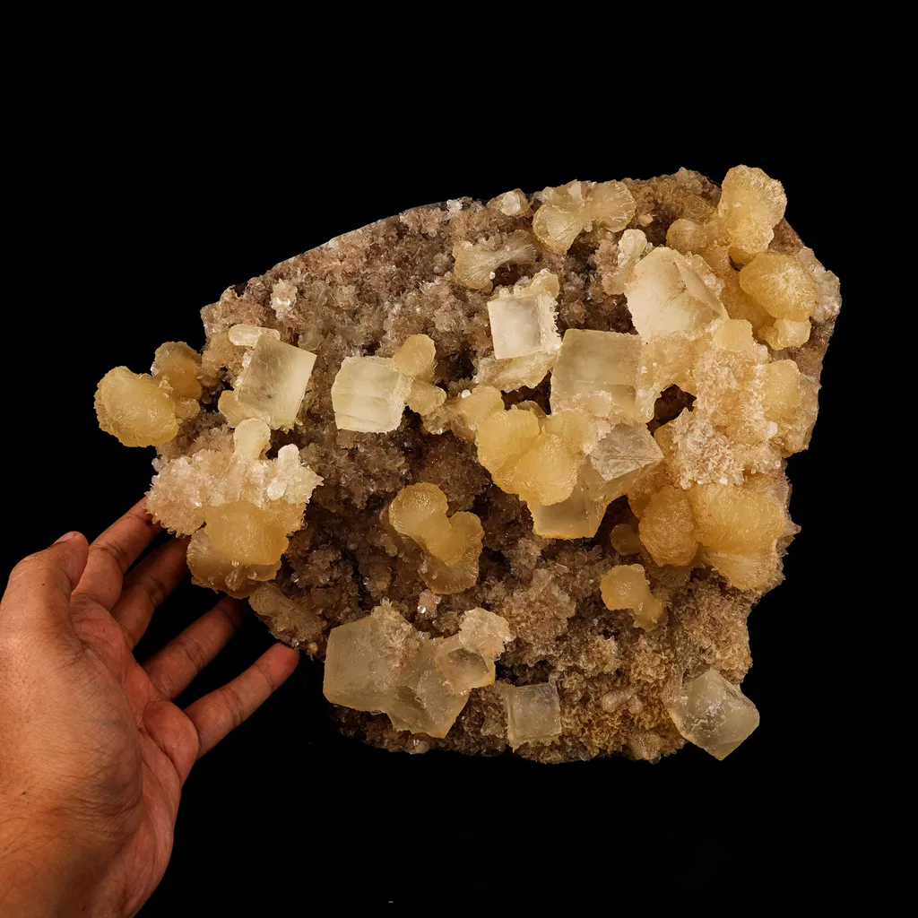 Calcite with Stilbite Free Standing Natural Mineral Specimen - image 4