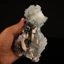 Calcite with Stilbite in Chalcedony coral Natural Mineral Specimen - image 4
