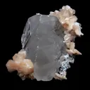 Calcite with Stilbite Natural Mineral Specimen (Repaired) - image 3
