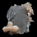 Calcite with Stilbite Natural Mineral Specimen (Repaired) - image 1