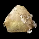 Calcite Yellow Crystal on Apophyllite Crystal Natural Mineral Specimen - image 4