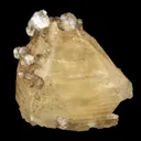 Calcite Yellow Crystal on Apophyllite Crystal Natural Mineral Specimen - image 1