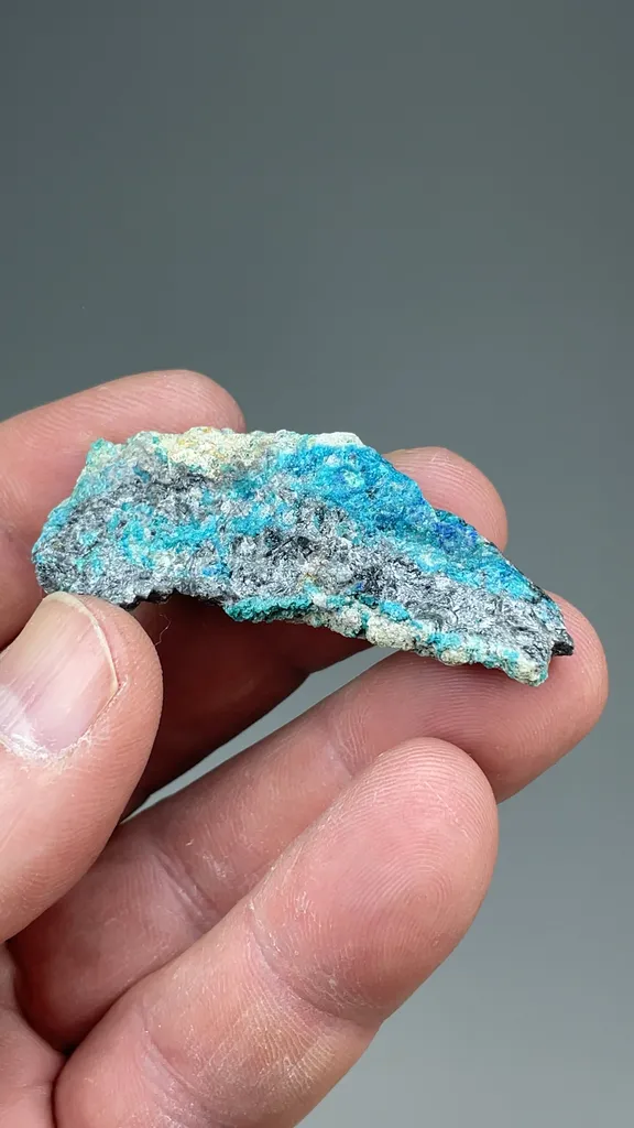 Caledonite with Cerussite, Anglesite - image 2