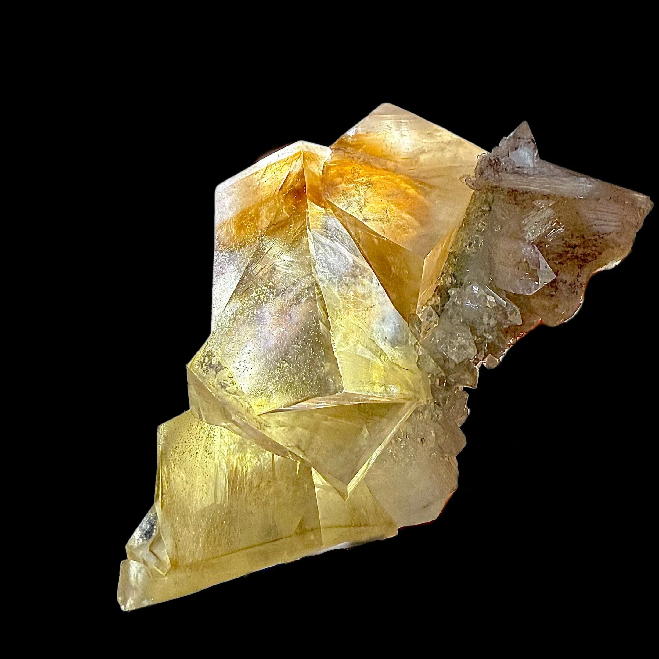 Calicite on Apophyllite & Chalcedony | Higj Quality Mineral | Indian Minerals | Superb Minerals | Fine Mineral | Collectors Piece - image 2