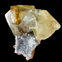 Calicite on Apophyllite & Chalcedony | Higj Quality Mineral | Indian Minerals | Superb Minerals | Fine Mineral | Collectors Piece - image 3