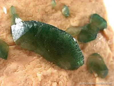 Carbonate-Fluorapatite on Feldspar - image 2