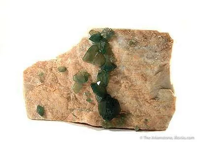 Carbonate-Fluorapatite on Feldspar image