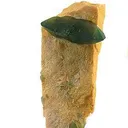 Carbonate-Fluorapatite on Feldspar - image 1
