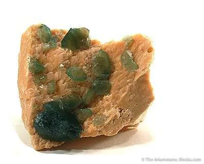 Carbonate-Fluorapatite on Feldspar image