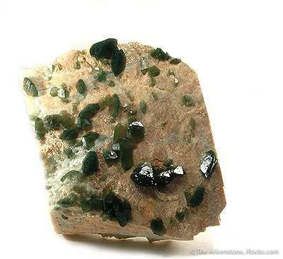 Carbonate-Fluorapatite on Feldspar image