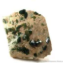 Carbonate-Fluorapatite on Feldspar - image 1