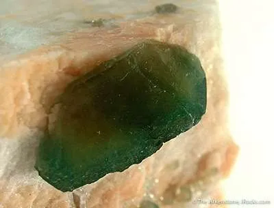 Carbonate-Fluorapatite on Feldspar - image 3