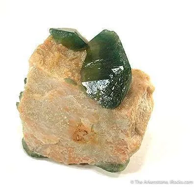 Carbonate-Fluorapatite on Feldspar image