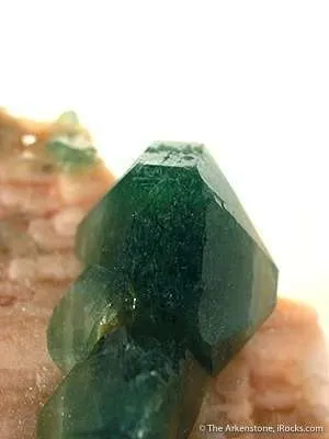 Carbonate-Fluorapatite on Feldspar - image 3