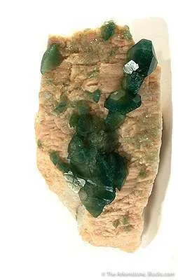 Carbonate-Fluorapatite on Feldspar image