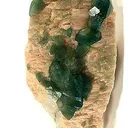 Carbonate-Fluorapatite on Feldspar - image 1