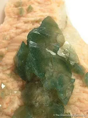 Carbonate-Fluorapatite on Feldspar - image 2