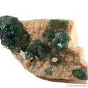 Carbonate-Fluorapatite on Feldspar - image 1