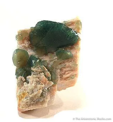 Carbonate-Fluorapatite on Feldspar image