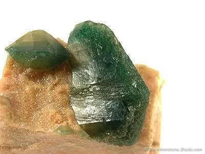 Carbonate-Fluorapatite on Feldspar - image 2